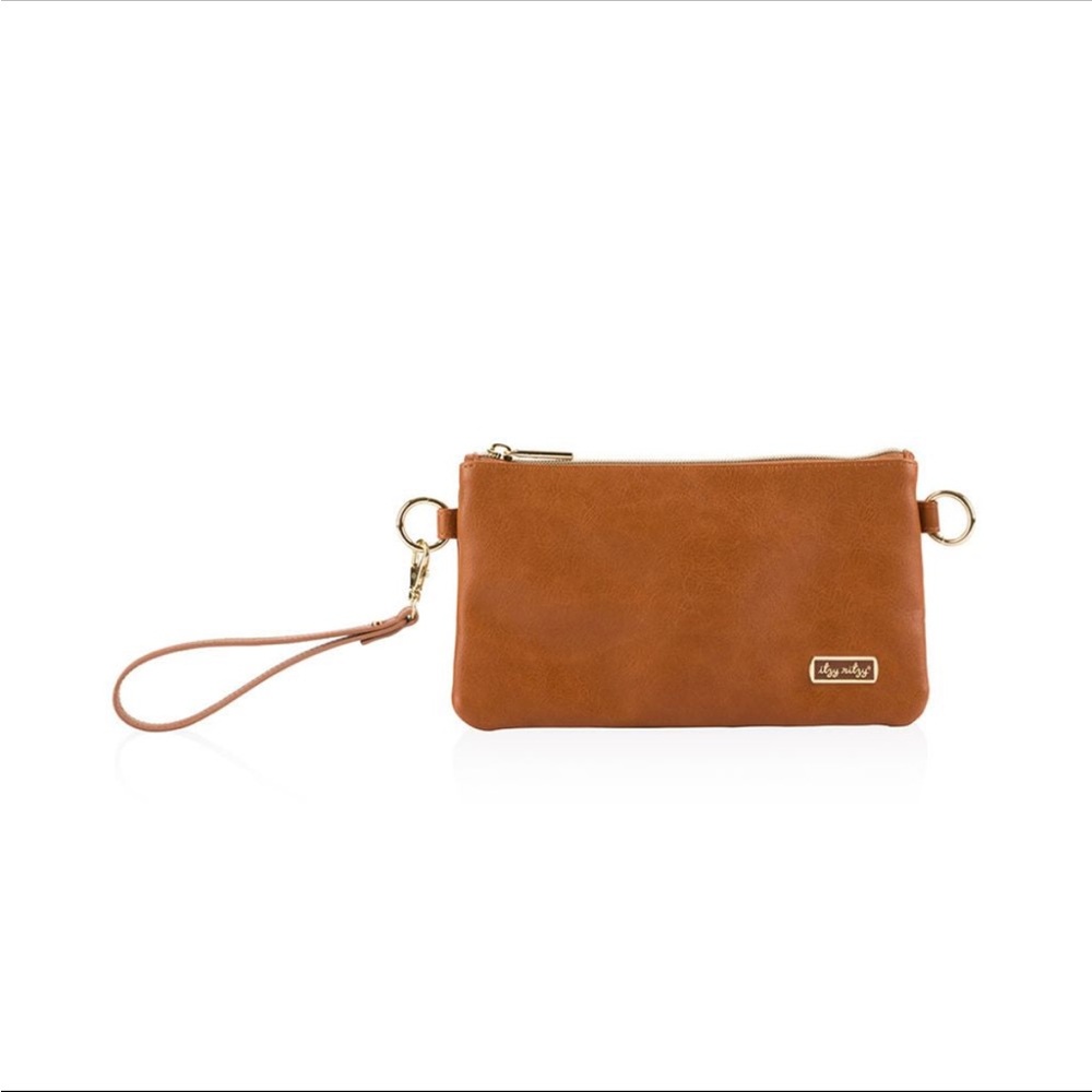 Elegant Tan Wristlet Clutch